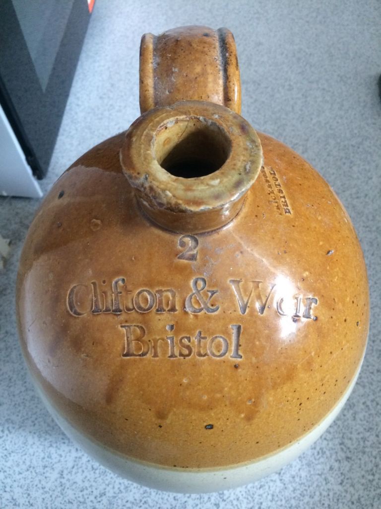 A Rare 2 (Clifton & Weir Bristol vase