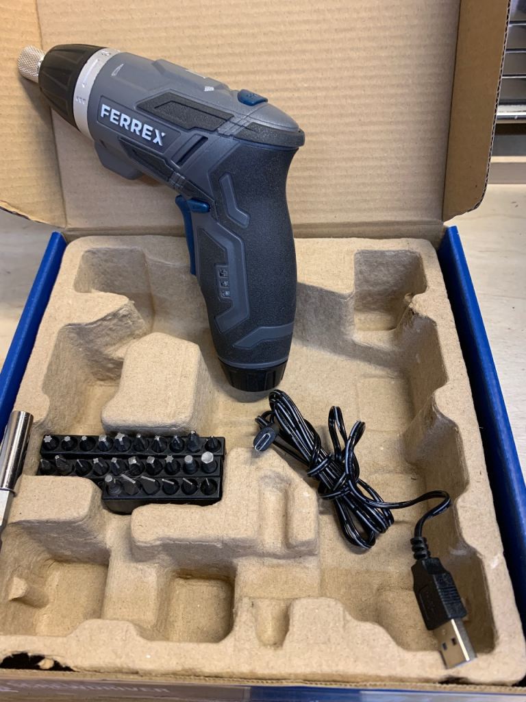 Cordless screwdriver