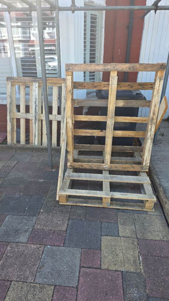 3 x Wooden Pallets - Fair Condition, Ready for Use