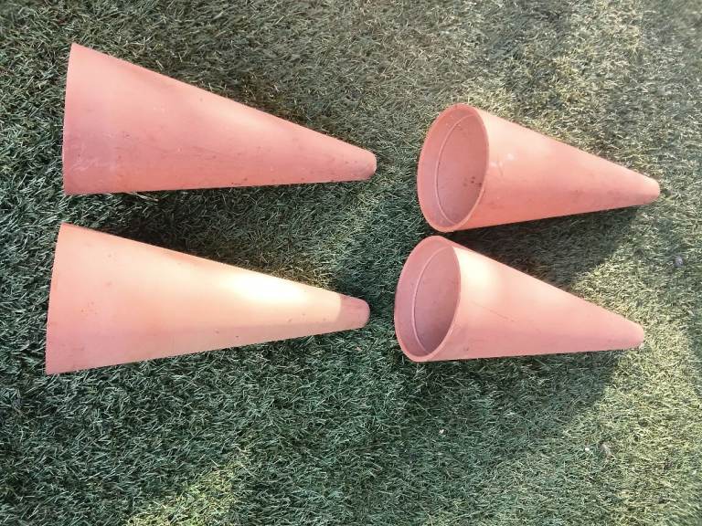 Four cones for fish tank