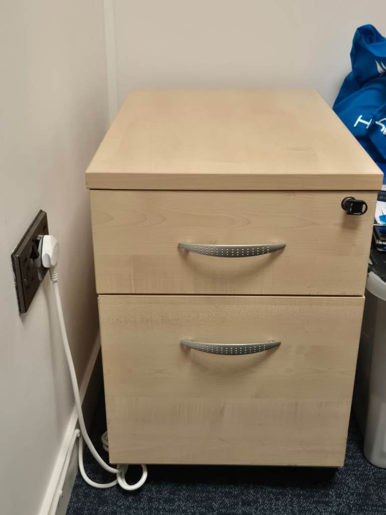 2 Draw Lockable Filing Cabinet