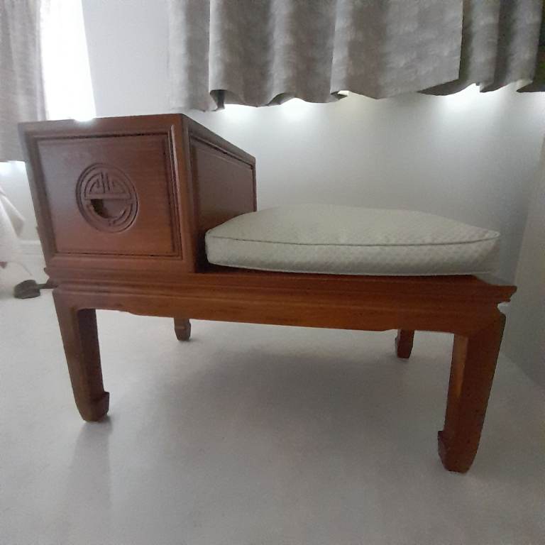 Chinese rosewood side table with drawer