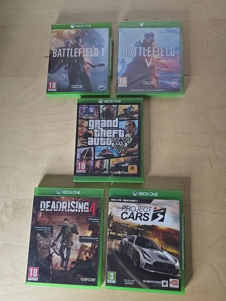 5 x xbox one games