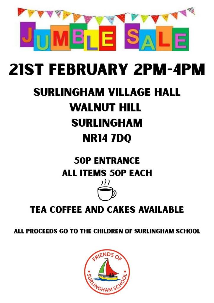 Friends of Surlingham school jumble sale 