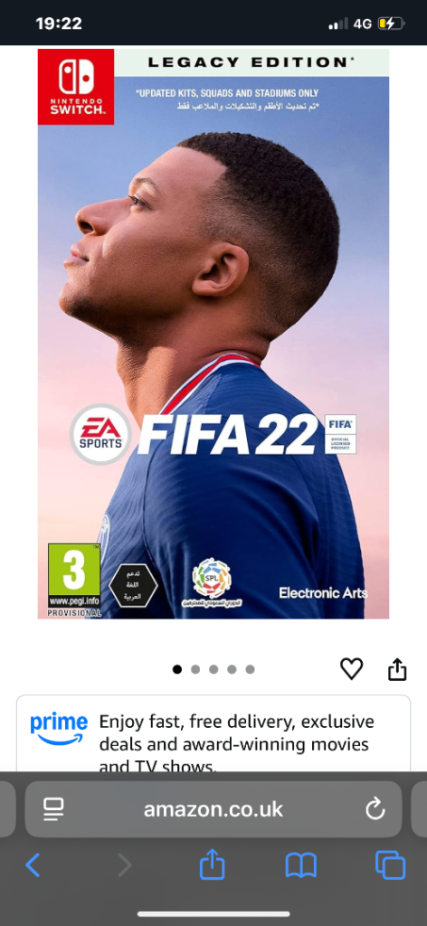 FIFA 22 Nintendo Switch