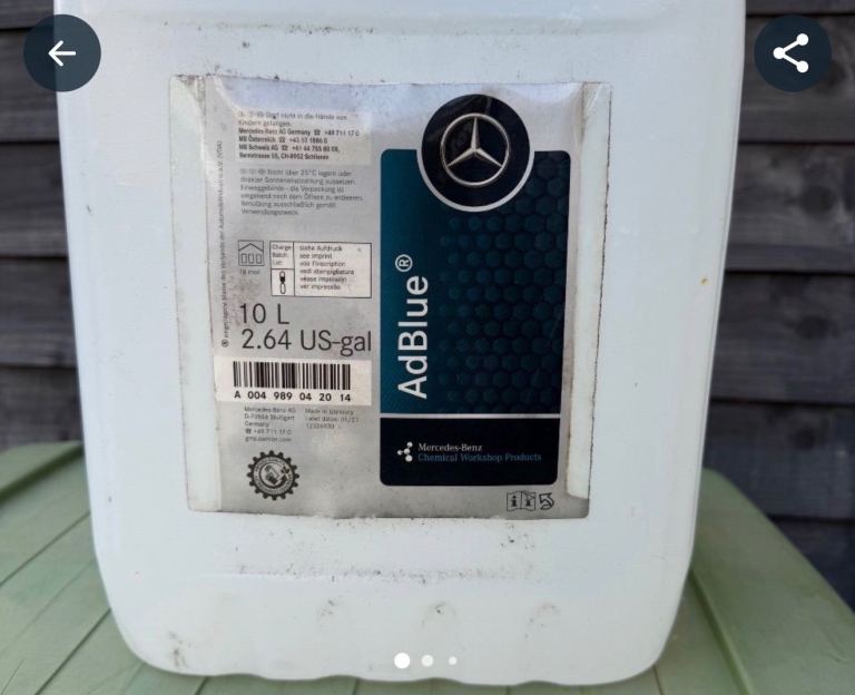 Genuine Mercedes-Benz AdBlue 10 Litre – New & Unopened