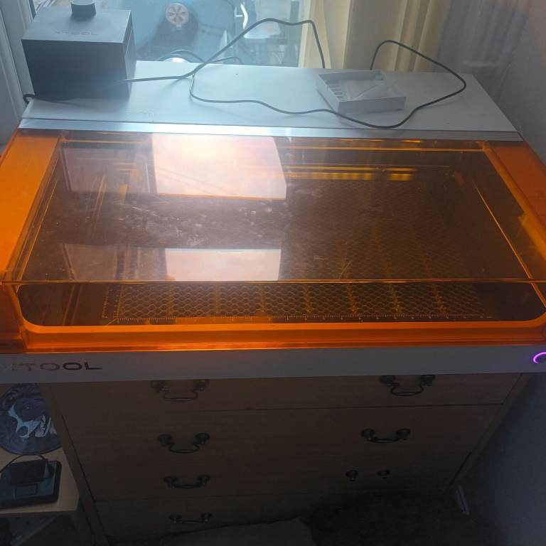 Looking to swap my xtool s1 10w and 86 inch monitor/display and stand  for co2 laser or cnc router