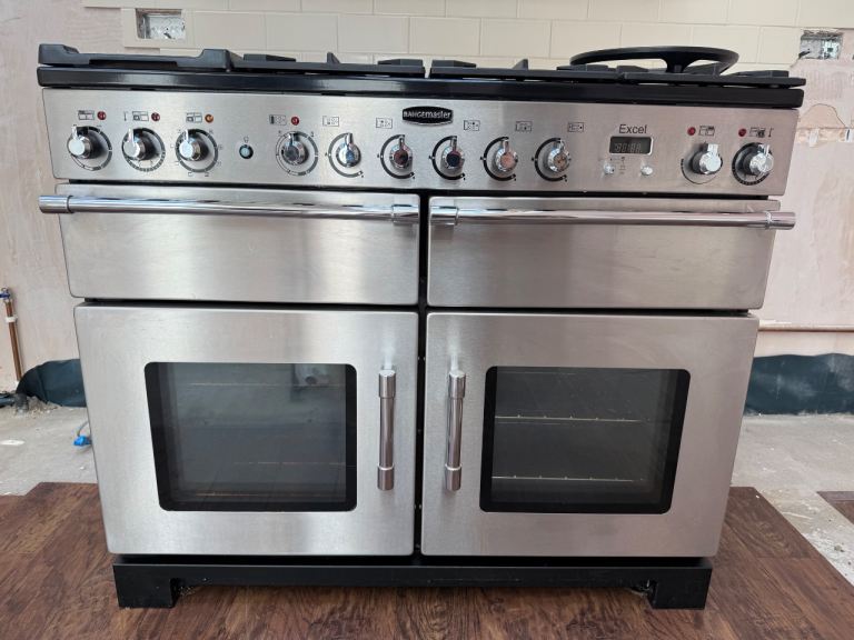 Rangemaster Excel 110 Dual Fuel Range Cooker – Stainless Steel – Fully Working