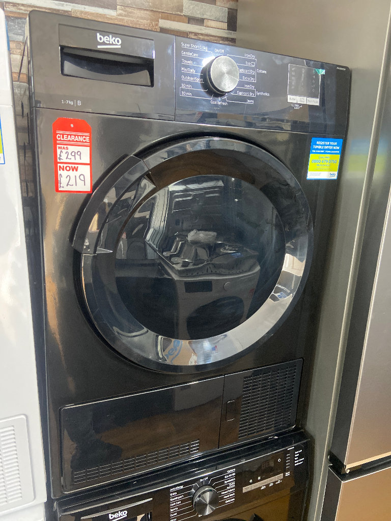 🏠NEW🏠RRP £329!! Beko 7kg Condenser Dryer - Black B Rated 