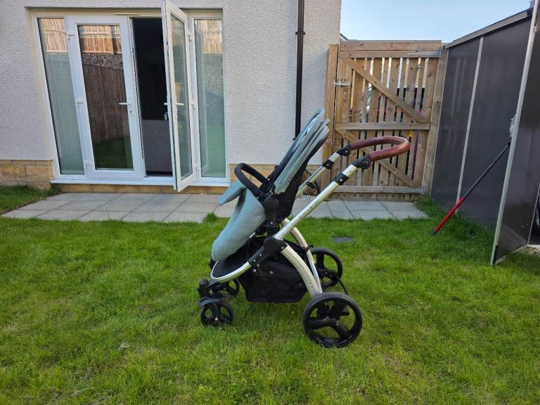 Ickle Bubba Stomp Urban Pushchair with Footmuff - Green Fabric