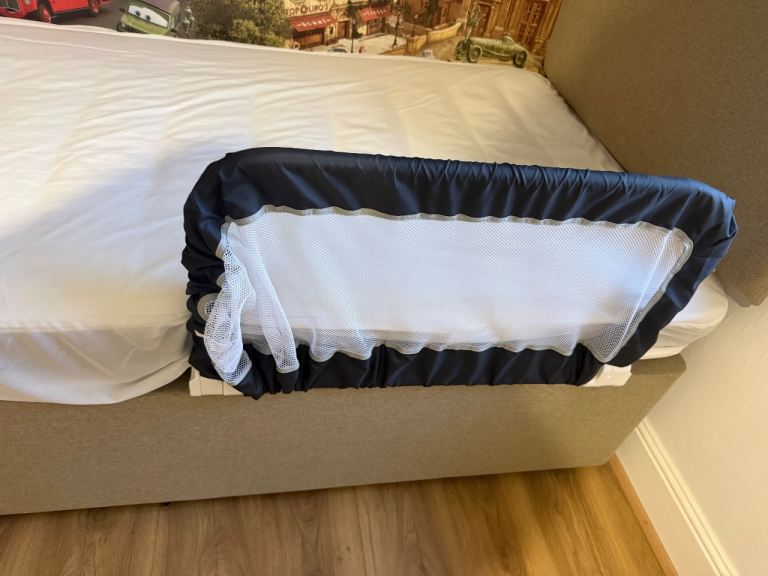 Baby Bed Rail Guard – Black, Good Condition