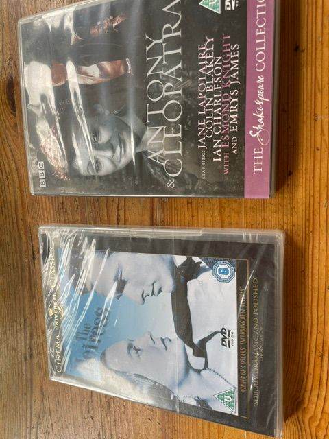 2 DVDs Antony and Cleopatra and The Heiress