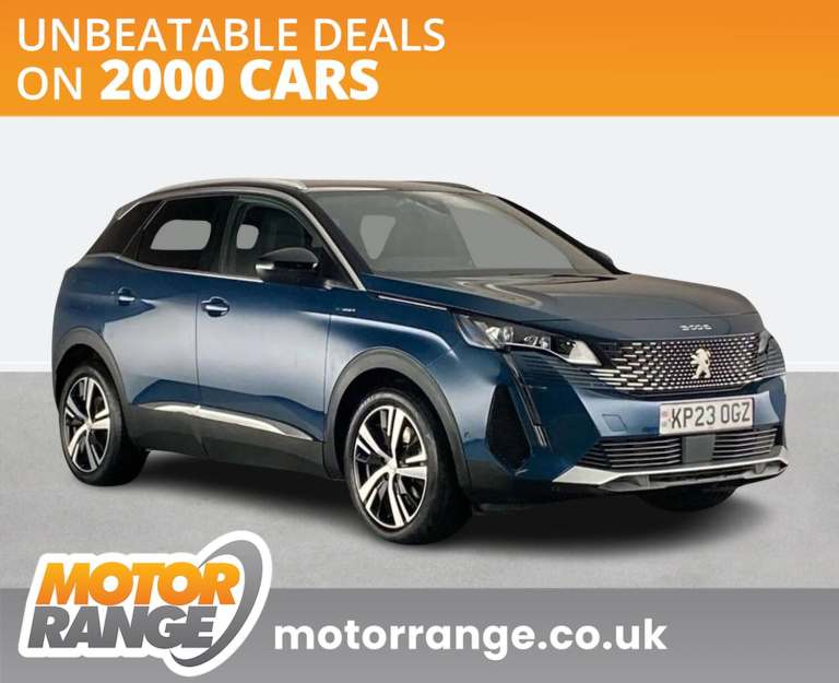 2023 Peugeot 3008 1.6 Hybrid4 300 GT 5dr e-EAT8 Crossover/SUV PETROL/ELECTRIC Automatic