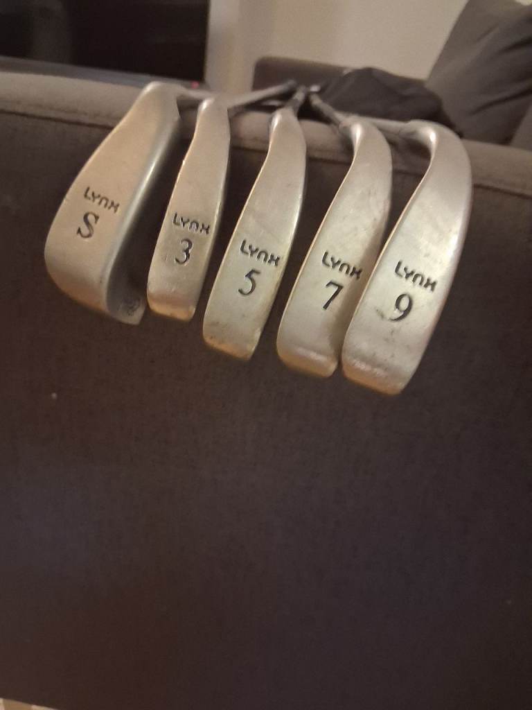 Lynx Golf Irons Set (S, 3, 5, 7, 9) – Good Condition