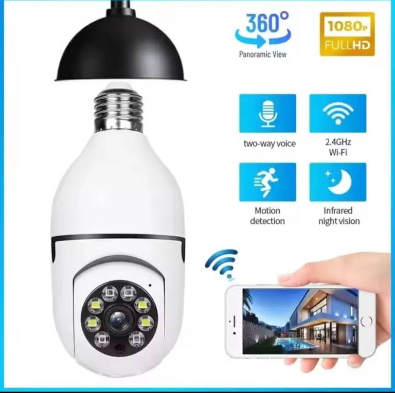 New WiFi 360° Panoramic Security Camera - Full HD 1080P
