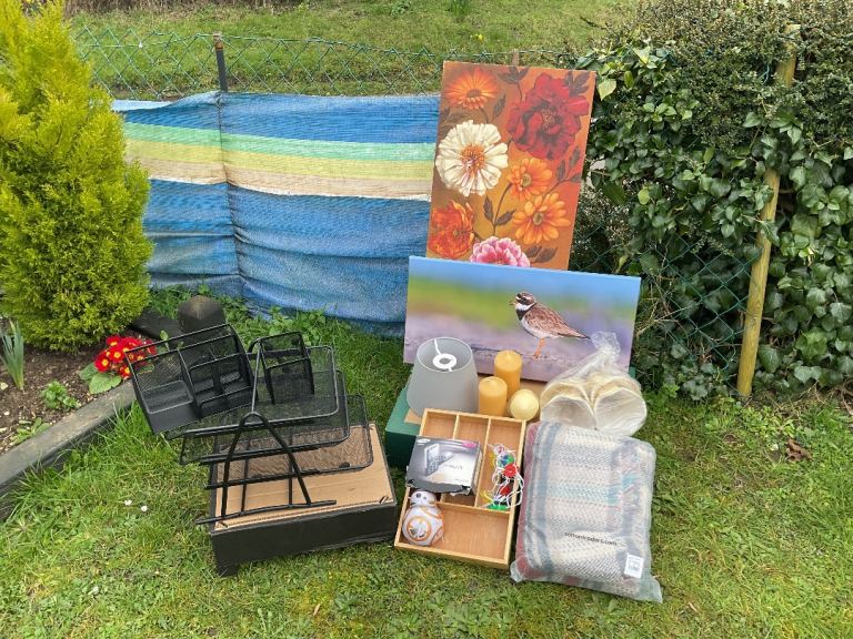 Collection of Misc. Items - To Include Decorative Canvas Pictures and Mobile Phone