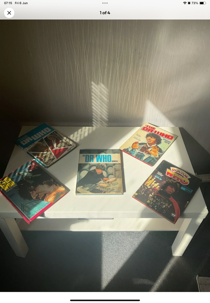 The Doctor Who Annual Collection 1973,1974,1978,1979,1980, Excellent Condition 