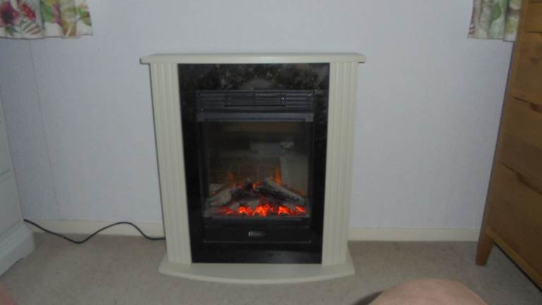 Dimplex free standing electric fire.