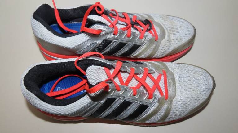 Adidas Supernova Glide 7 Running Trainers Silver Black Red UK 8 Comfortable Sports Shoes Rare IG3