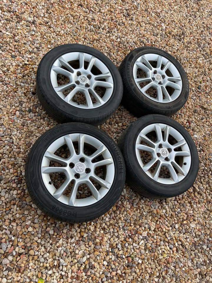 Vauxhall Corsa D SXi 16inch Alloys and tires x 4,  Decent condition,   £120