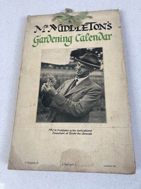 Vintage Mr. Middleton's Gardening Calendar Magazine  VERY RARE