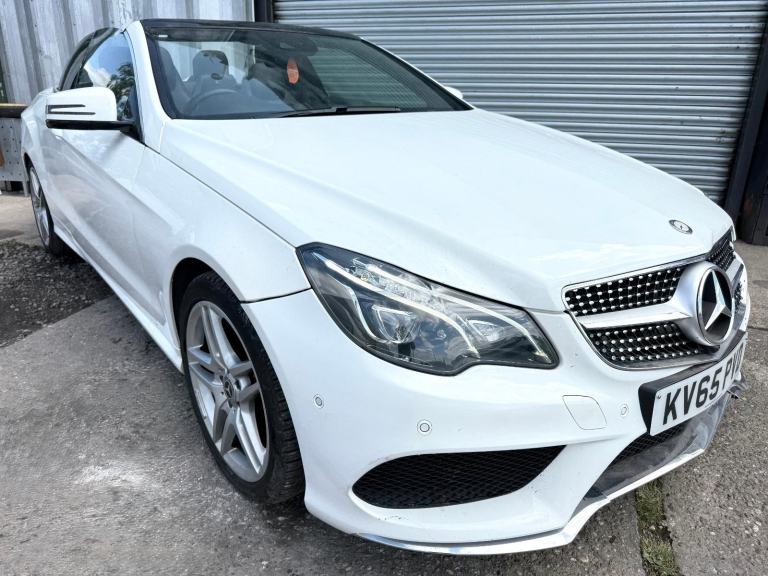 2016 65 MERCEDES E CLASS E220 BLUETEC AMG CONVERTIBLE DAMAGED REPAIRABLE SALVAGE