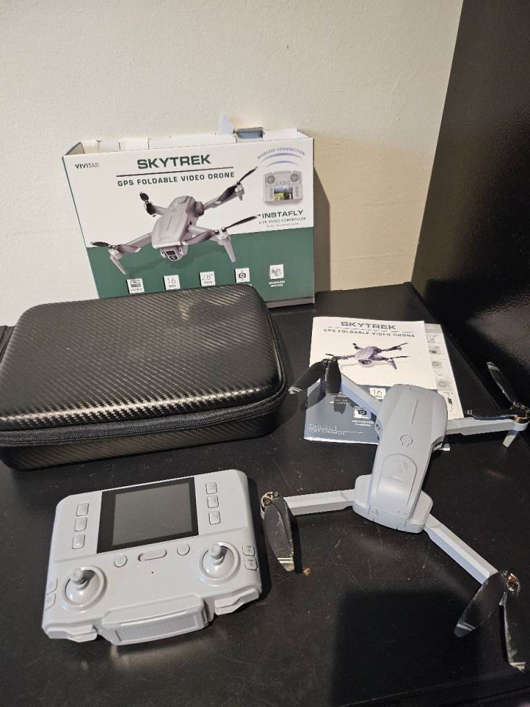 Vivitar Skytrek GPS Foldable Video Drone - As Good As New