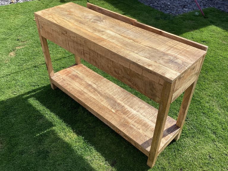 Mango wood side table