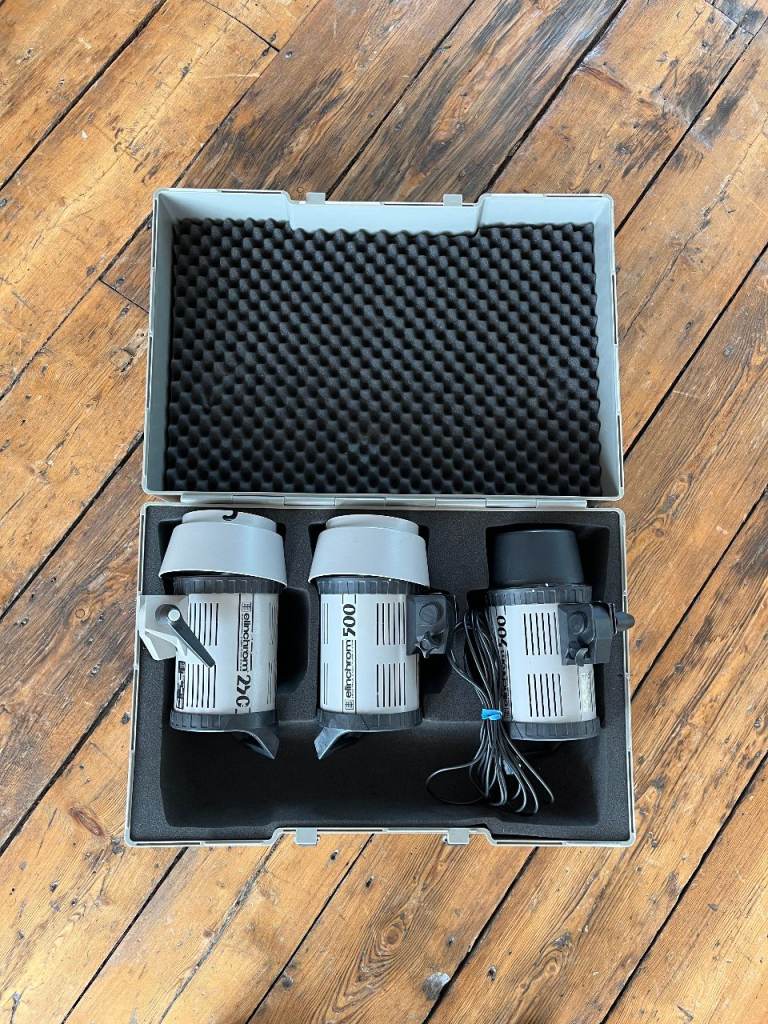 Elinchrom 500 studio flash heads