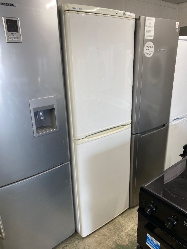✅🎙️WHITE BEKO 6FT FULLY CLEANED FRIDGE FREEZER WE DO DELIVER