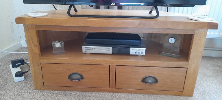 Oak corner unit 