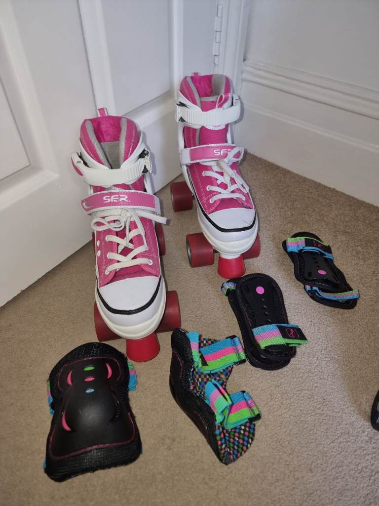 SFR Miami Adjustable Skates and Disco Protection Bundle