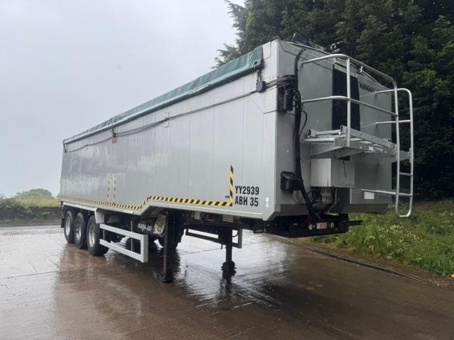 2012 FREUHAUF plank side alloy tipping trailer weigher air tail gate drum brakes