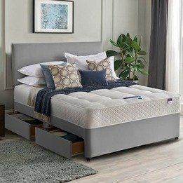 Double Divan Bed with Headboard and Storage Drawers