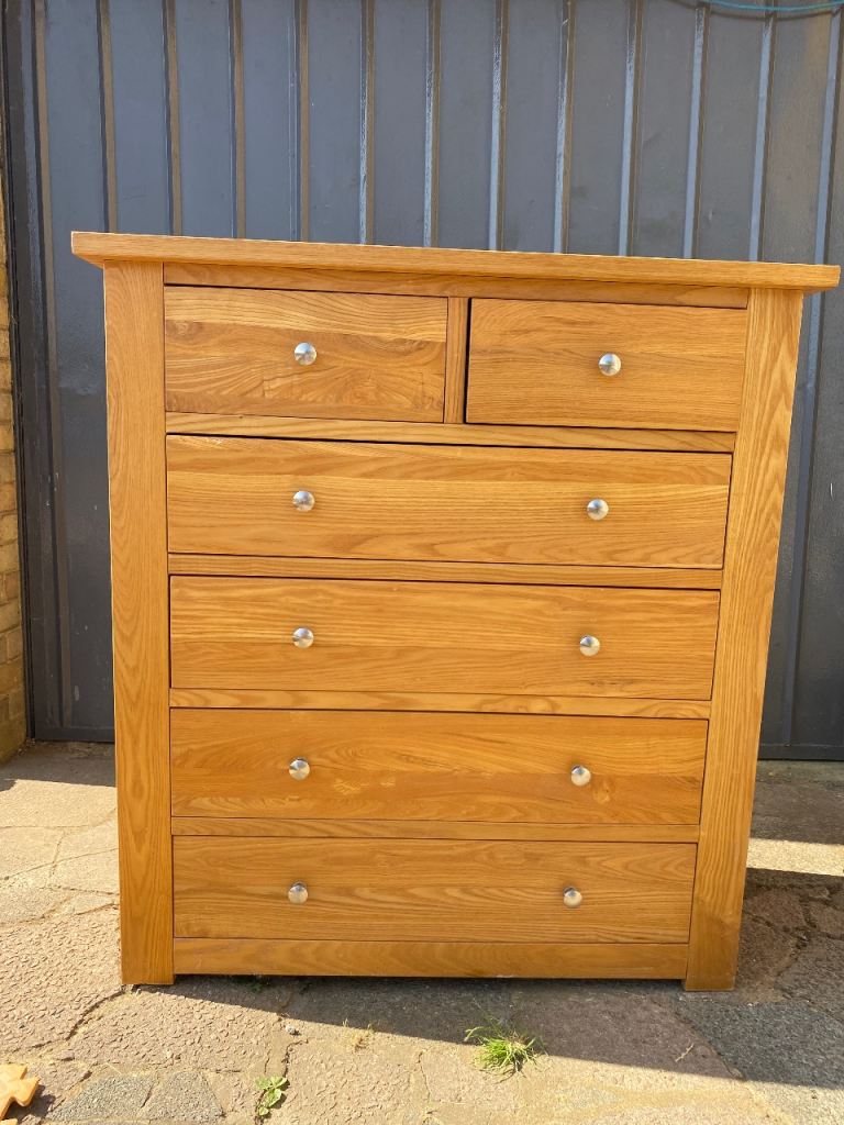 Solid Oak Tallboy