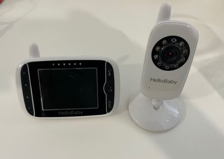 HelloBaby Video Baby Monitor – White, Good Condition
