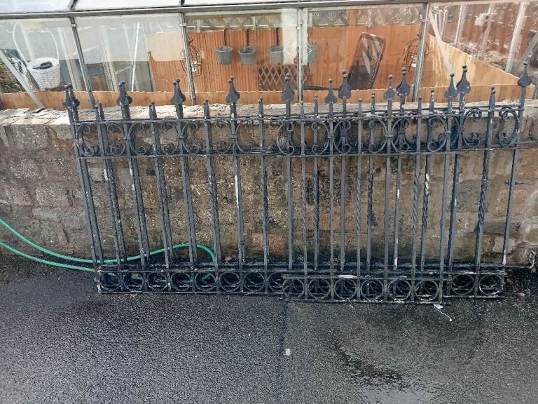 Wrought Iron fence sections