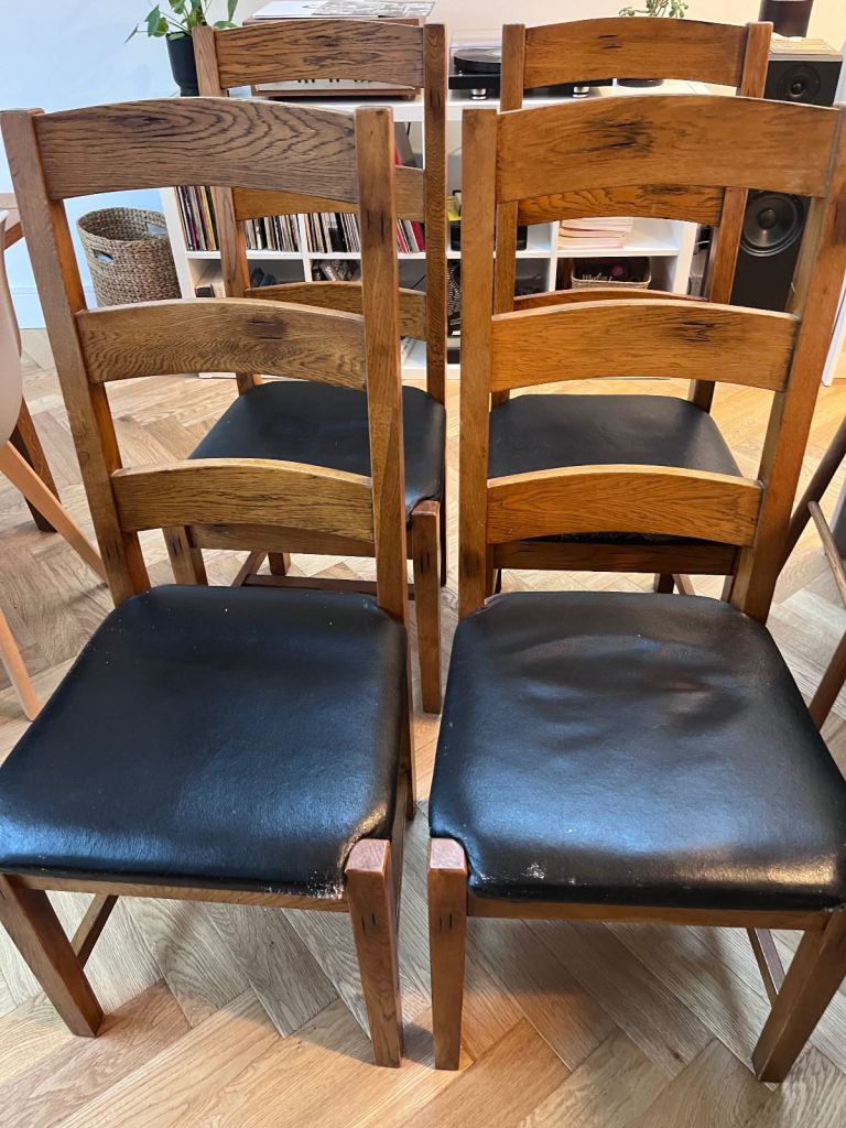 Free!! 2 x solid oak chairs