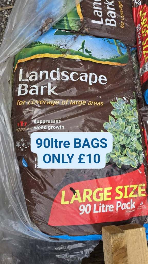 GARDEN BARK & TIMBER WOOD CHIP 