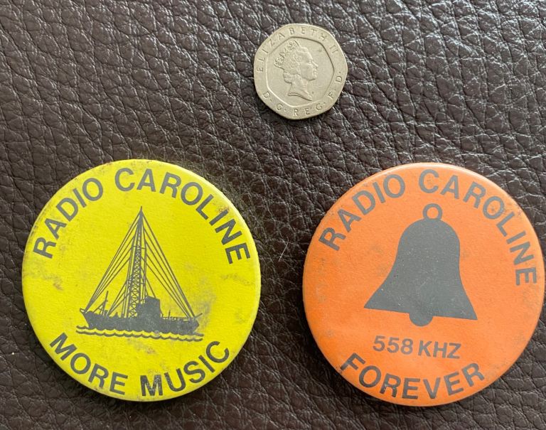 Radio Caroline original badges