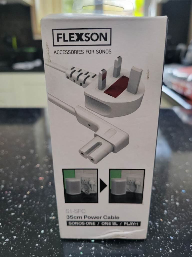 Flexson S1-SPC 35cm Power Cable for Sonos One/Play:1
