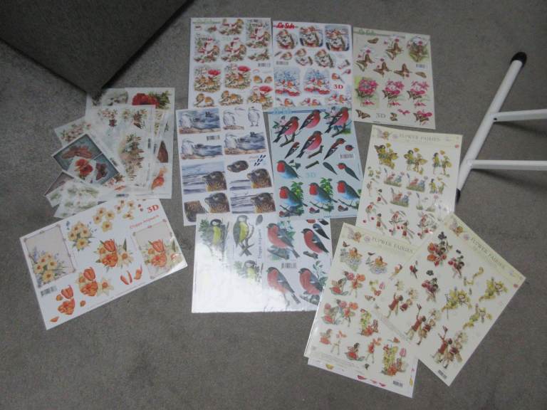 Job Lot Of Decoupage Picture Sheets BRAND NEW