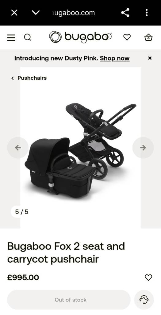 Bugaboo fox 2 pram and buggy