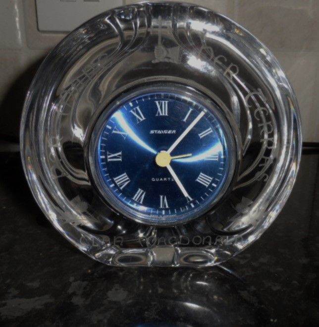 Crystal Mantle Quartz Clock. Stager Clock Made in Germany