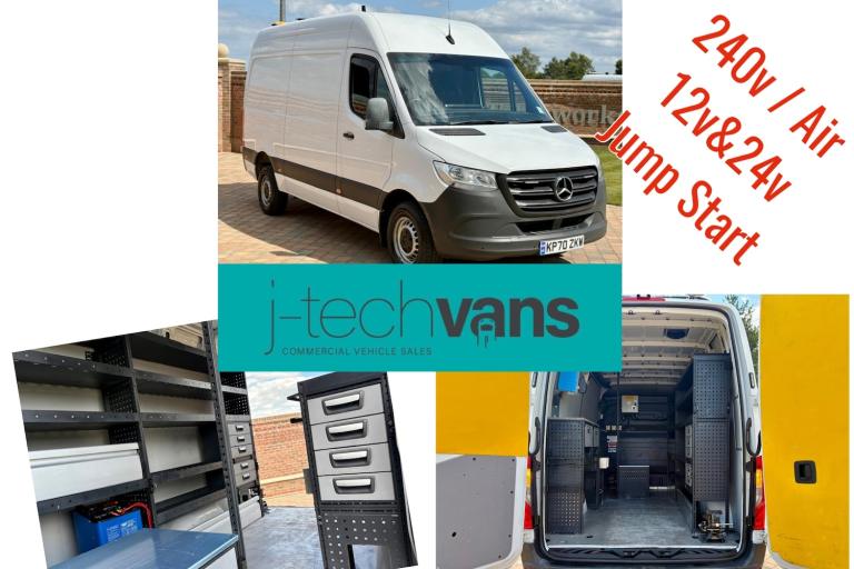 2020 Mercedes-Benz Sprinter L2 H2 Mwb Van ***HGV / Plant Fitter / Workshop Van*** PANEL VAN Diese...