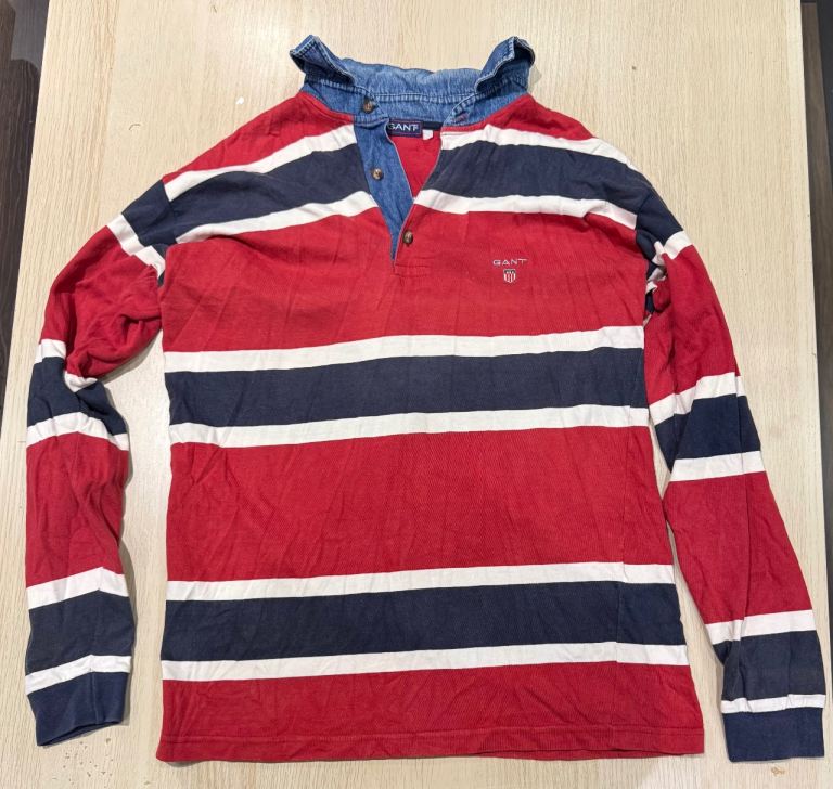 image for GANT Rugby Jumper – Size L – Classic Preppy Style