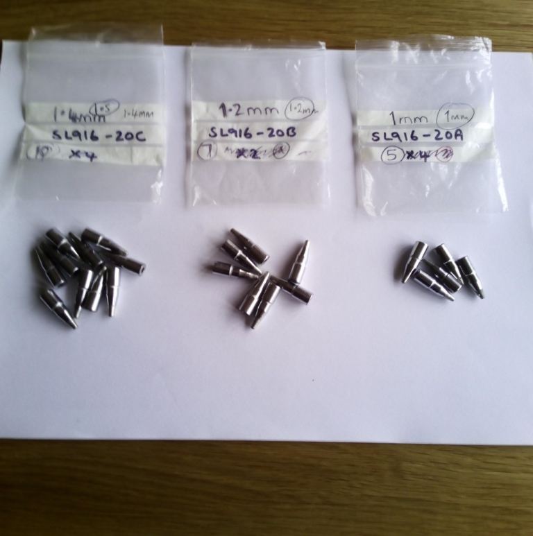 22 x SOLOMON SL-928, SL-916 DESOLDERING TIPS ( New and unused )  £ 115