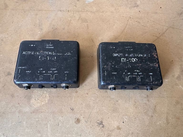 2x BSS AR-116 Active DI Boxes - Professional Direct Injection Boxes - Tested Working