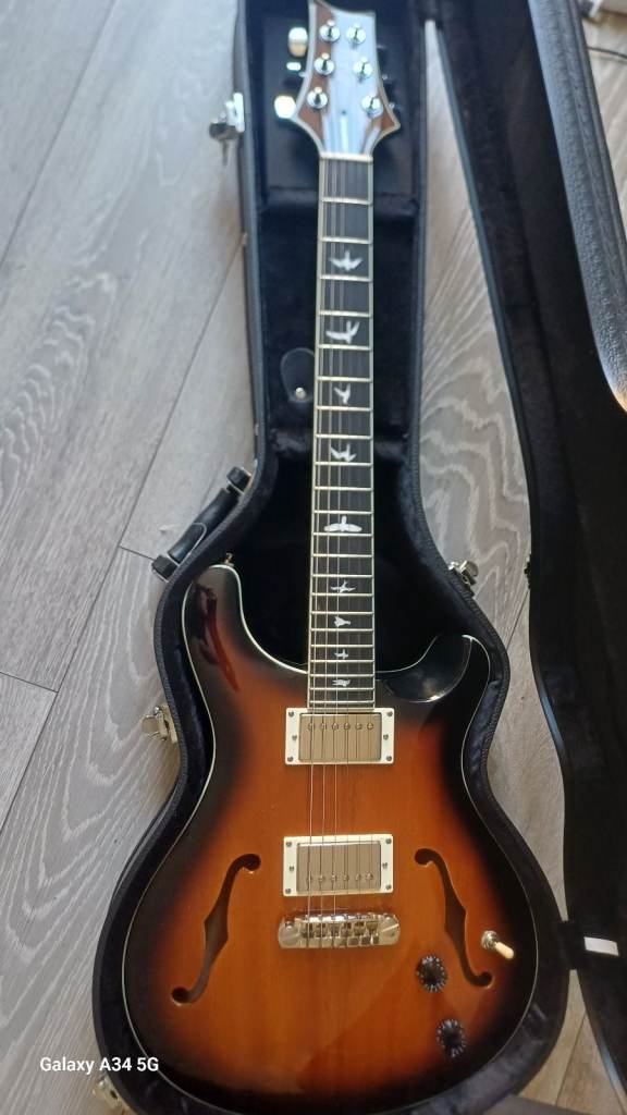 PRS SE Hollowbody II Electric Guitar with Hard Case