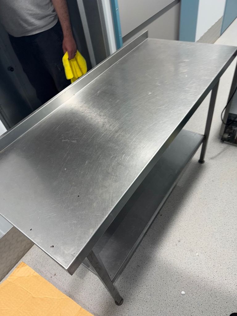 Metal prep table 